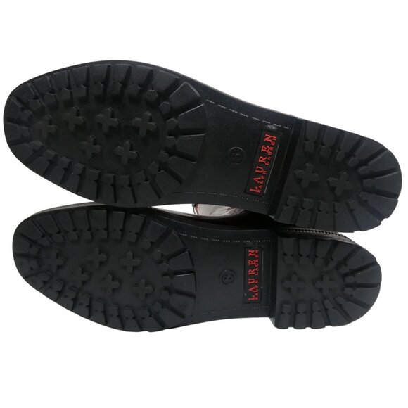 Ralph Lauren Women's Red/Black Checkered Rossalyn II Rain Boots Size 8 - Picture 7 of 10